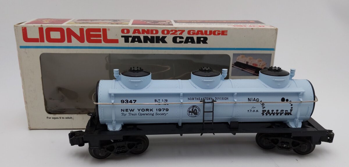 Lionel 6-9347 O Gauge TTOS 1979 Niagara Falls Triple Dome Tank Car LN/Box