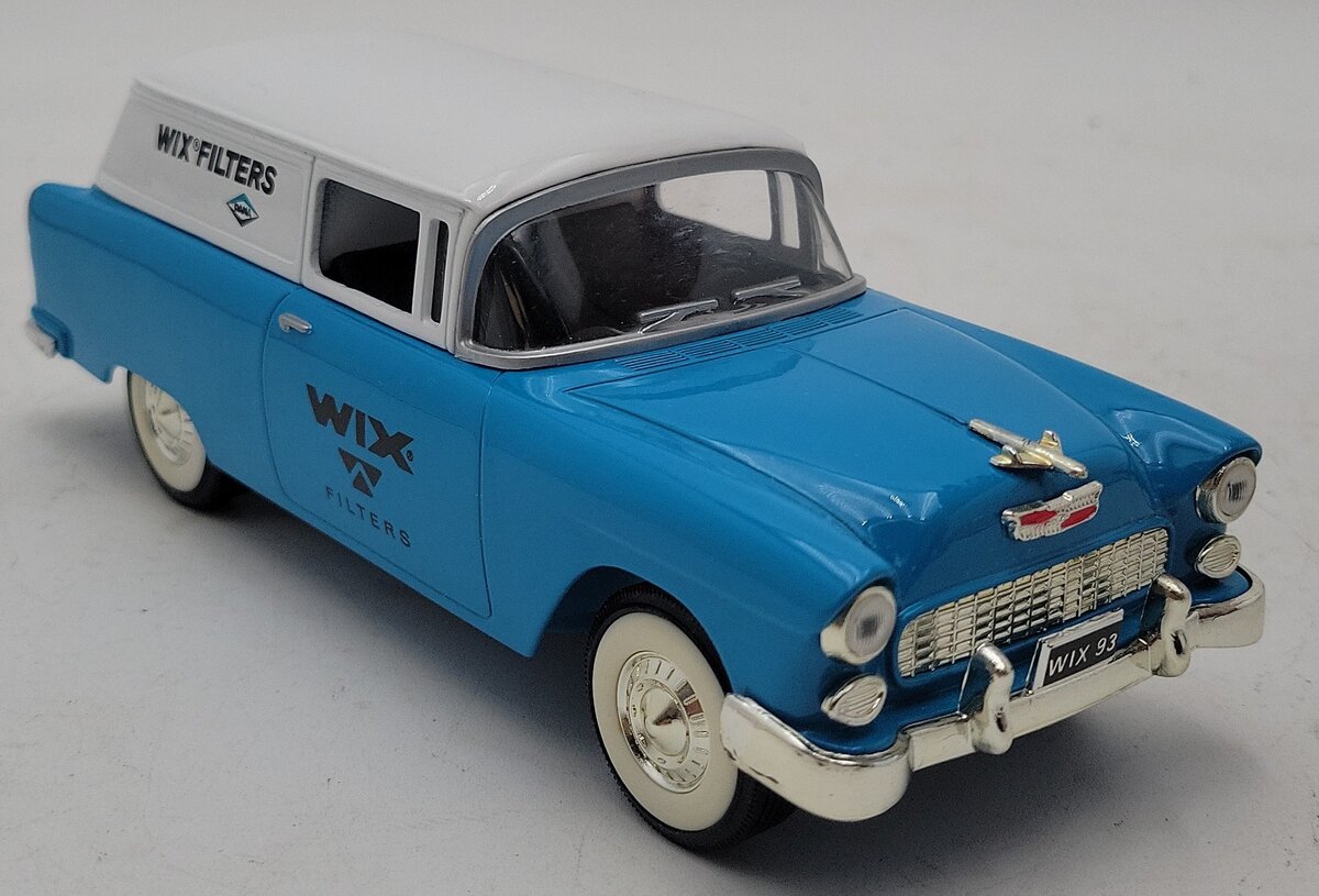 Ertl 1:25 1955 Blue Chevy Sedan Delivery Coin Bank LN/Box