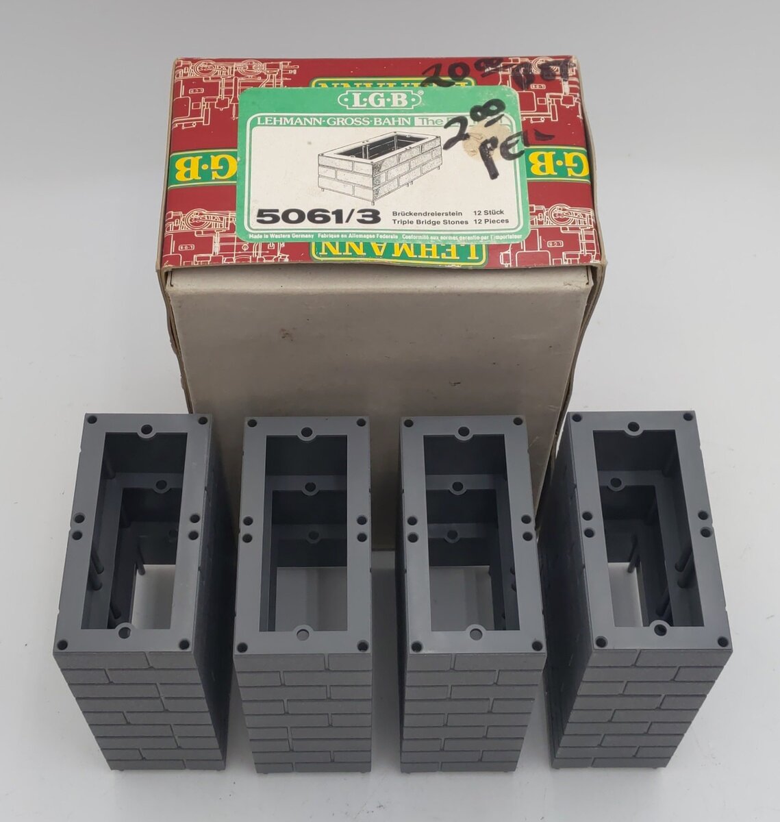 LGB 5061/3 G Scale Triple Bridge Stones LN/Box