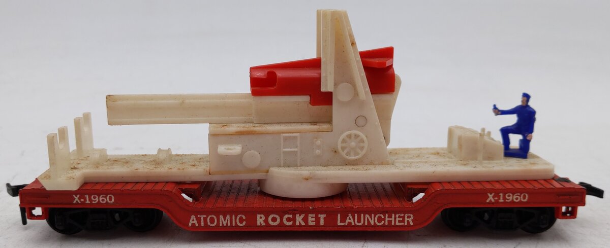 Marx Vintage HO Scale Atomic Rocket Launcher Flat Car #X-1960 VG