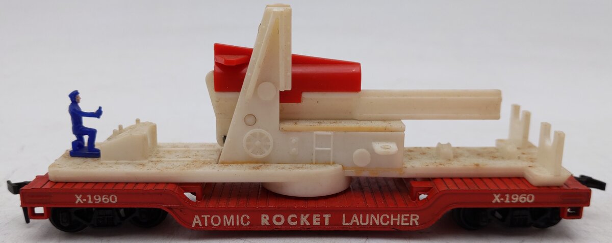 Marx Vintage HO Scale Atomic Rocket Launcher Flat Car #X-1960 VG