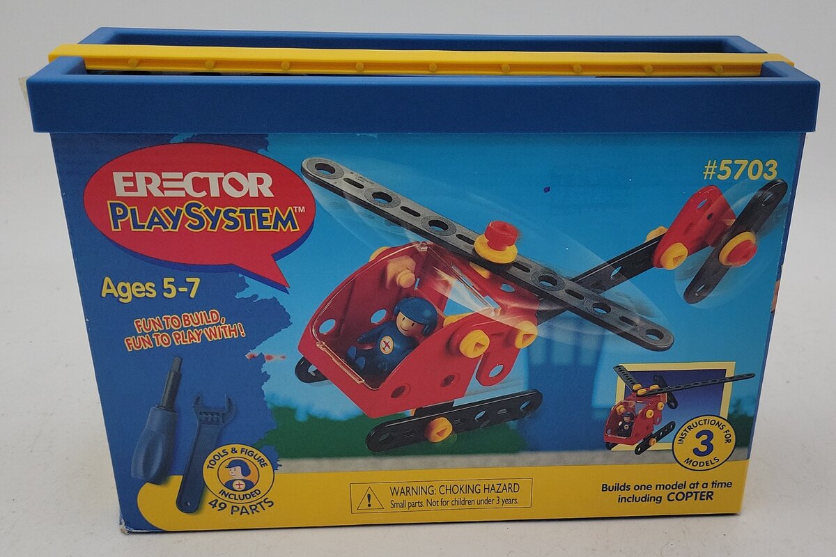 Erector 5703 Play System Helicopter LN/Box