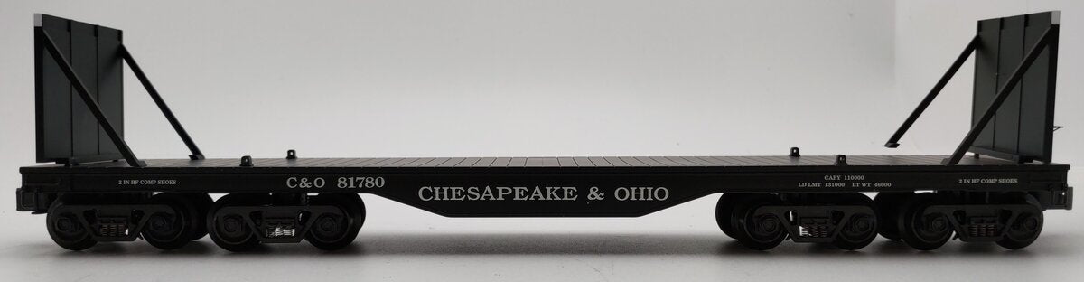 K-Line K693-1251 O Gauge C&O Diecast Flatcar # 81780 w/ Pulpwood Load EX/Box