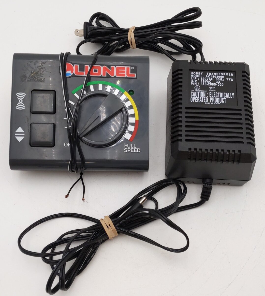 Lionel AC1803000 O Hobby Train Transformer 77W w/ Speed Controller EX
