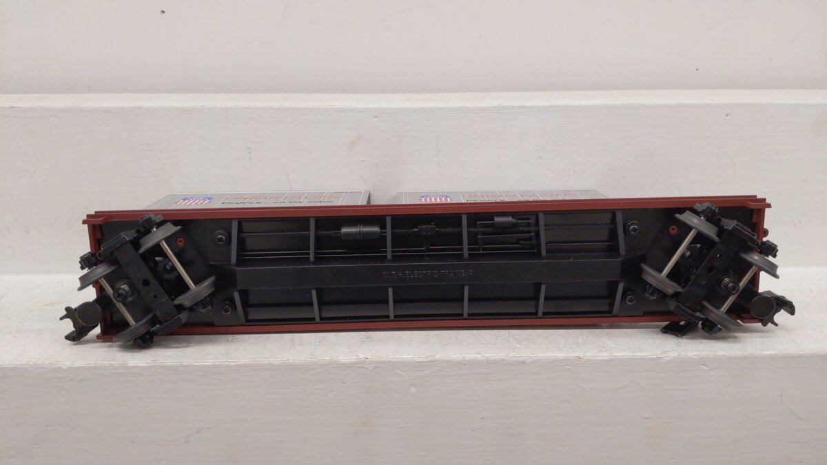 MTH 20-98107 O Gauge Union Pacific Flatcar w/2 Short Trailers #57256 EX/Box