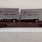 MTH 20-98107 O Gauge Union Pacific Flatcar w/2 Short Trailers #57256 EX/Box