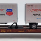 MTH 20-98107 O Gauge Union Pacific Flatcar w/2 Short Trailers #57256 EX/Box