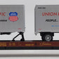 MTH 20-98107 O Gauge Union Pacific Flatcar w/2 Short Trailers #57256 EX/Box