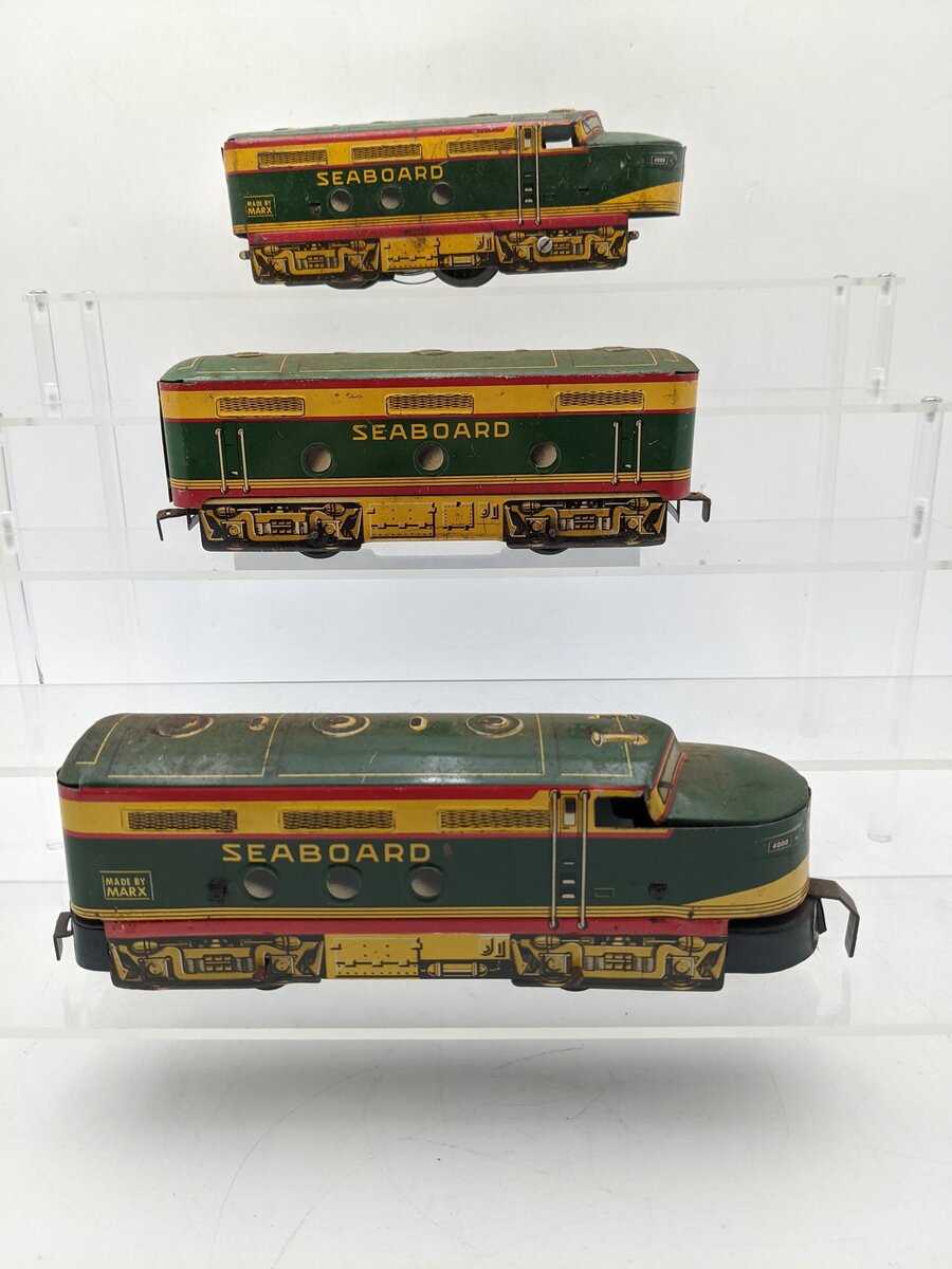 Marx 4000 O Gauge Seaboard ABA Diesel Locomotive Set VG