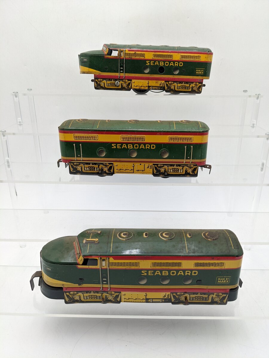 Marx 4000 O Gauge Seaboard ABA Diesel Locomotive Set VG