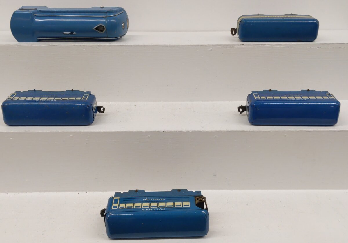 Marx O Gauge Vintage Locomotive Passenger Set VG