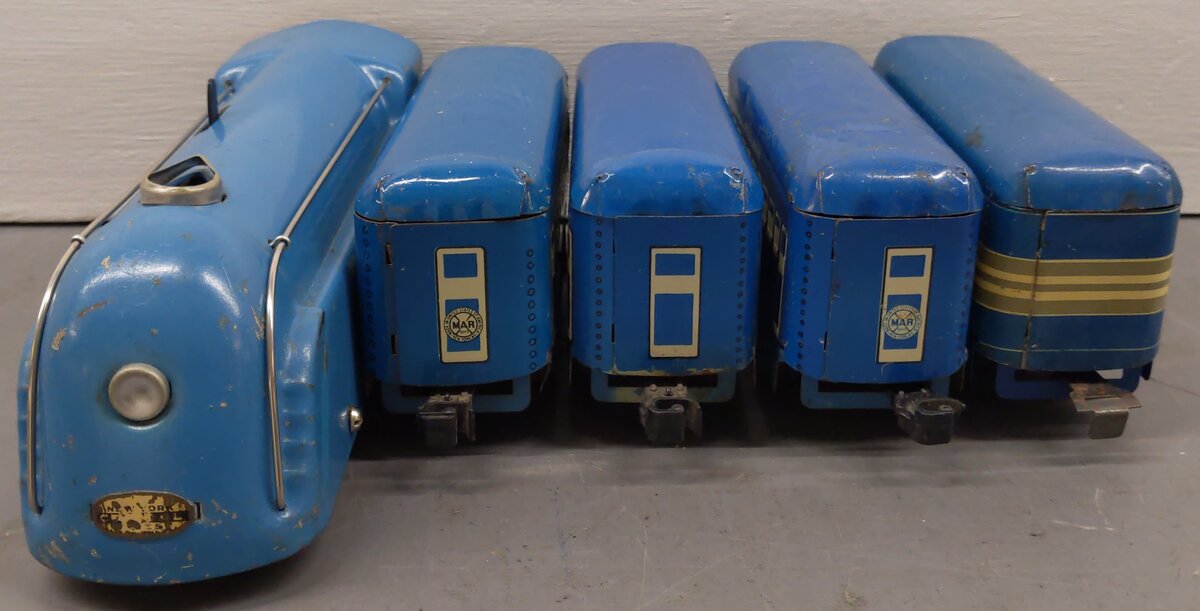 Marx O Gauge Vintage Locomotive Passenger Set VG