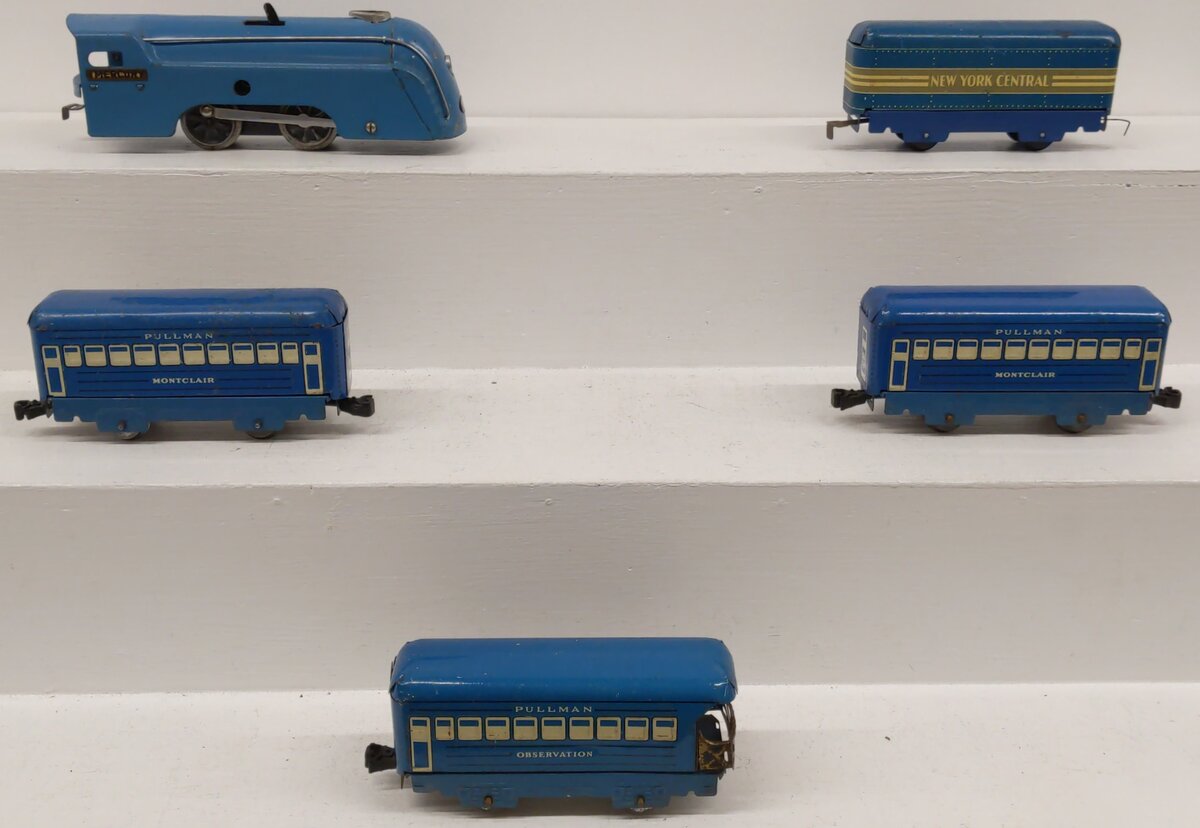 Marx O Gauge Vintage Locomotive Passenger Set VG