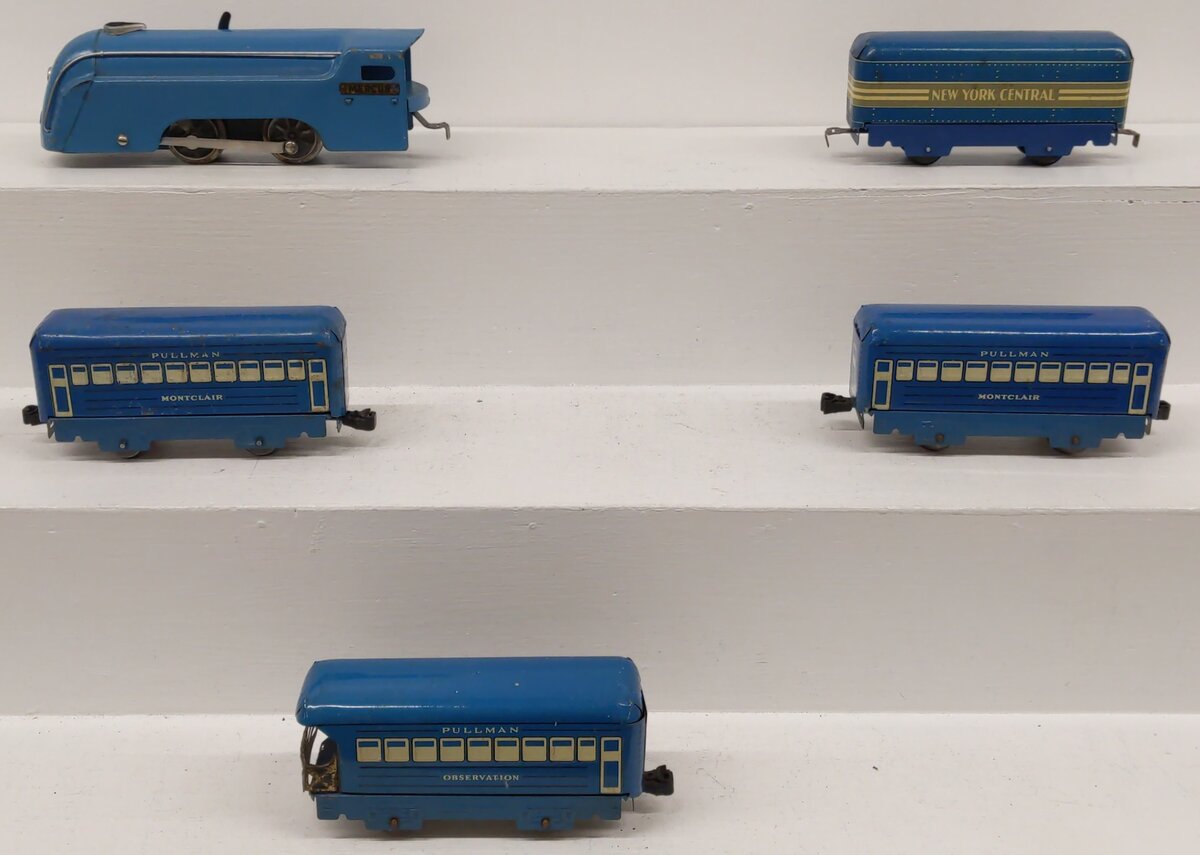 Marx O Gauge Vintage Locomotive Passenger Set VG
