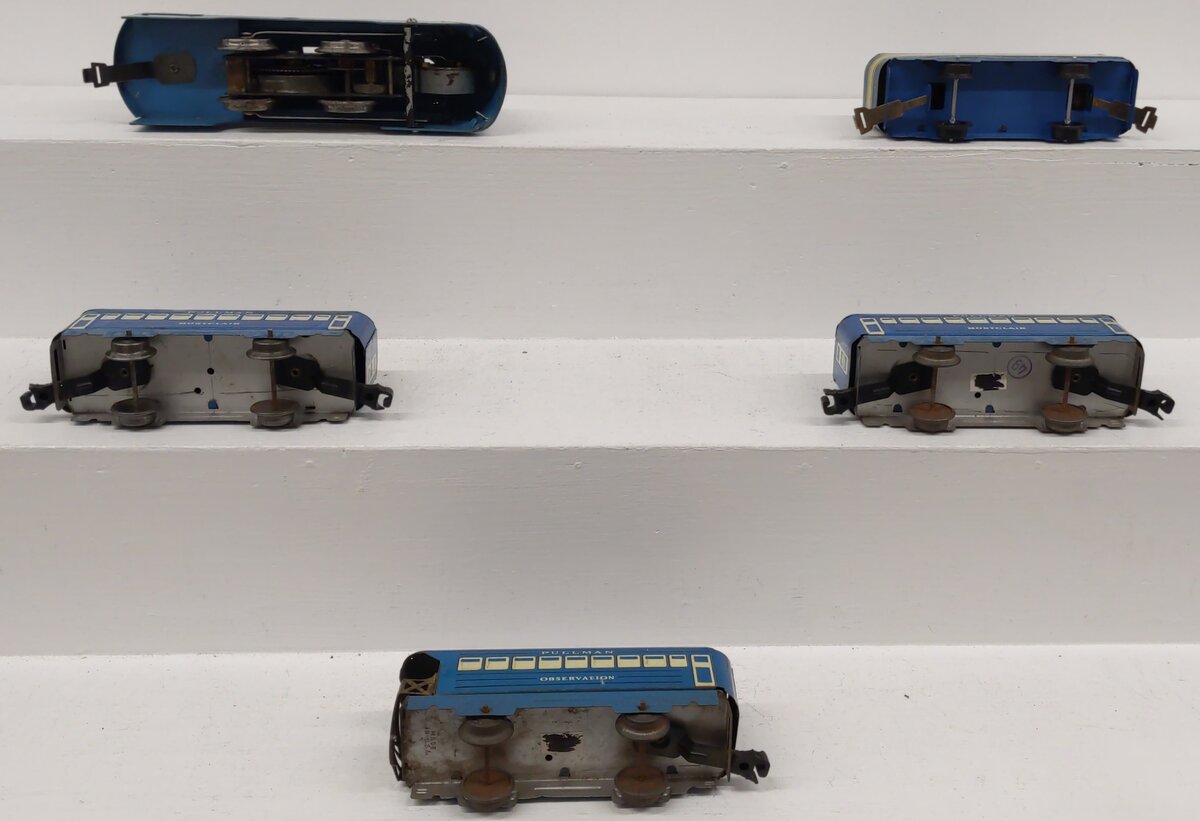 Marx O Gauge Vintage Locomotive Passenger Set VG