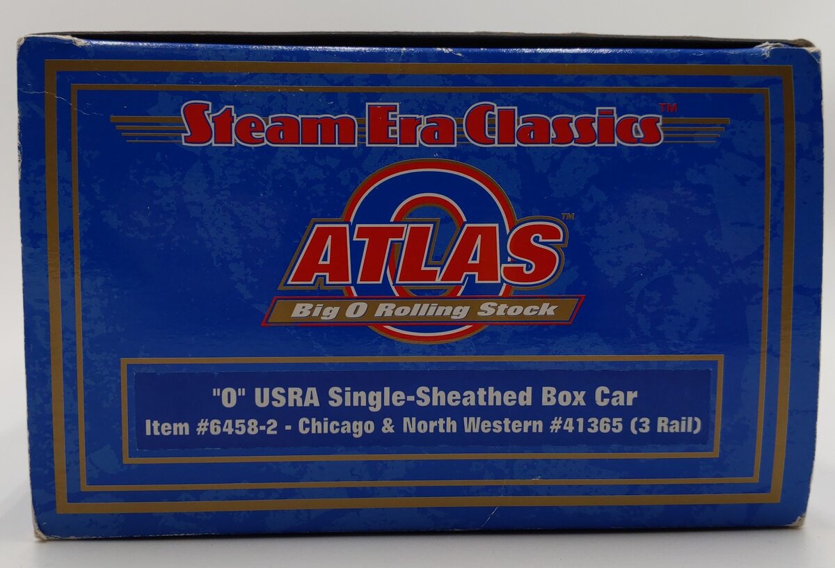Atlas 6458-2 O Gauge Chicago & North Western Single Sheathed Boxcar #41365 EX/Box