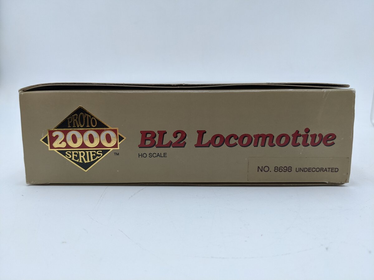 Proto 2000 8698 HO Scale Undecorated Black BL2 Diesel Locomotive EX/Box