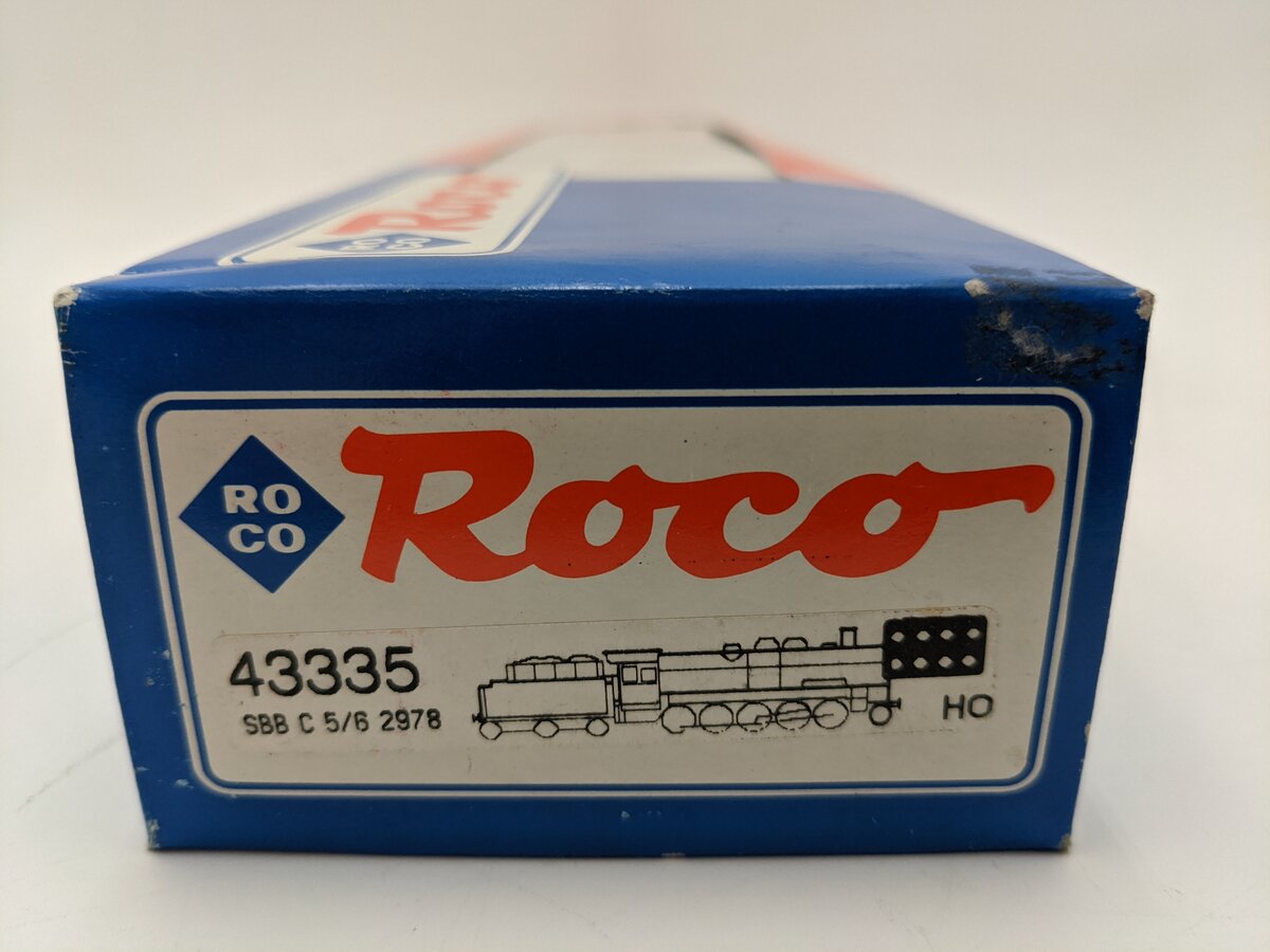 Roco 43335 HO SBB Steam Locomotive & Tender #2578 EX/Box