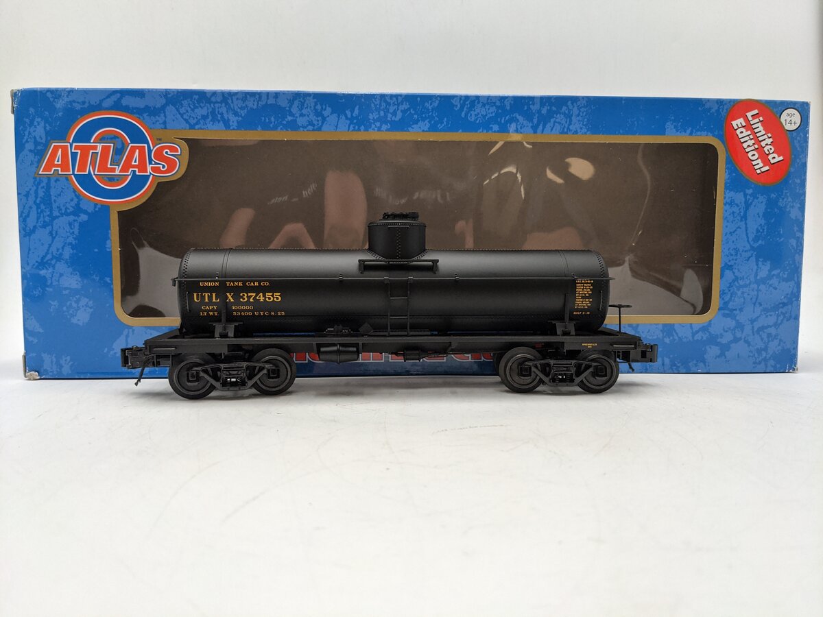Atlas 3003820-3 O Union Tank Car 8000 Gallon Tank Car #37455 (3 Rail) EX/Box