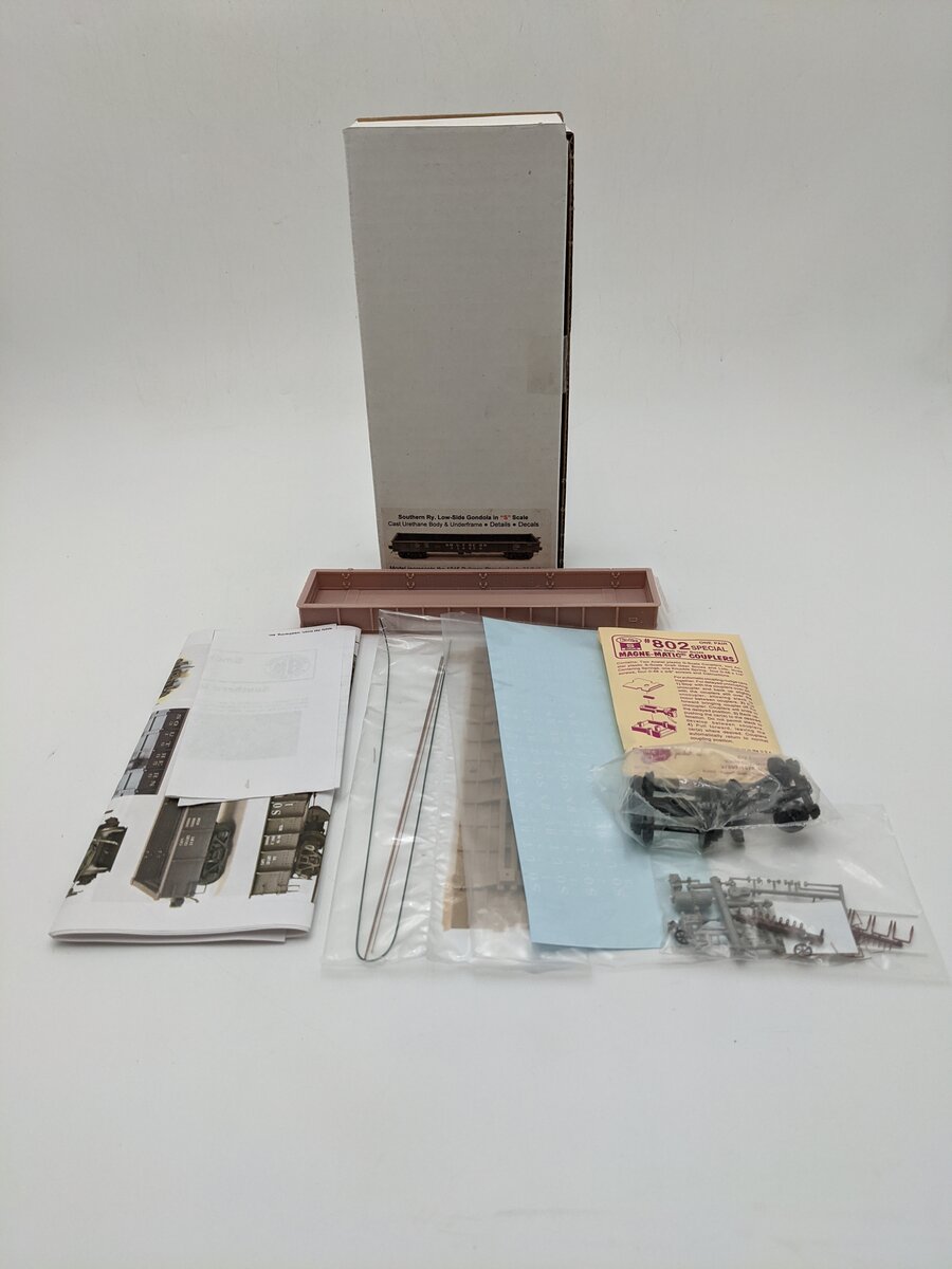 Smokey Mountain Miniatures 64-G1 S Scale SR 11-Rib Low Side Gondola EX/Box