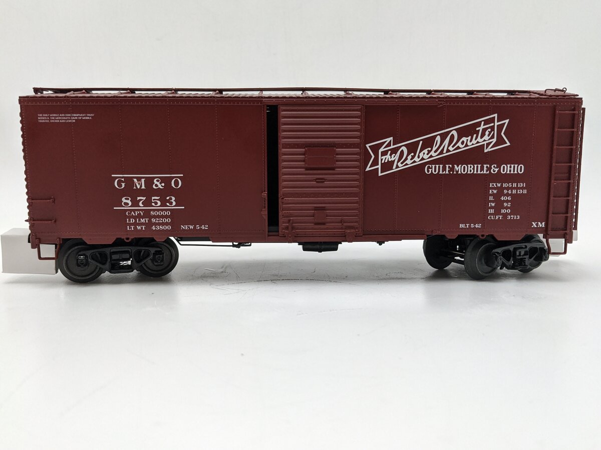 MTH 20-93781 O Gauge Gulf Mobile & Ohio 40' AAR Boxcar #8753 EX/Box