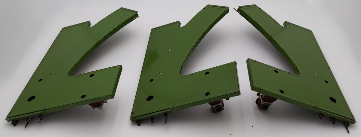 Lionel 222 Vintage Standard Gauge Left & Right Remote Control Switches [3] VG/Box