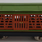 Lionel 213 Vintage Standard Gauge Tera Cotta & Green Cattle Car VG/Box