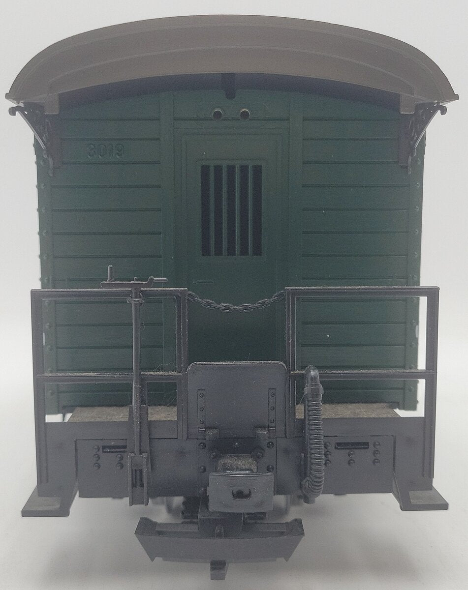 LGB 3019 G Scale Mail Post Car with Lights (Metal Wheels) EX/Box