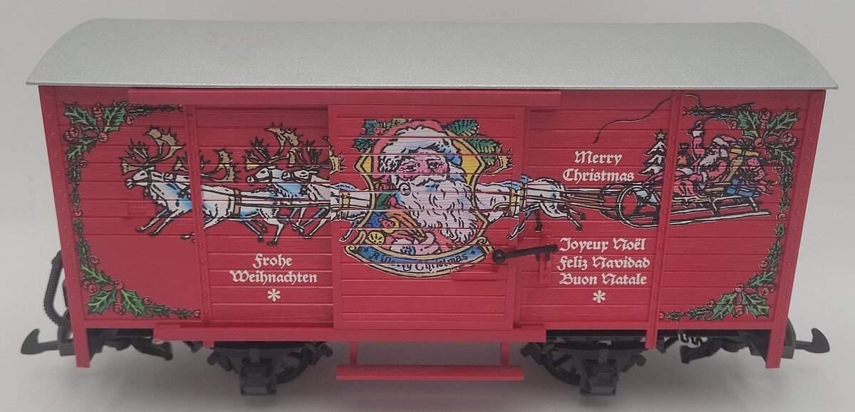 LGB 43352 G Scale Merry Christmas Sound Boxcar EX/Box