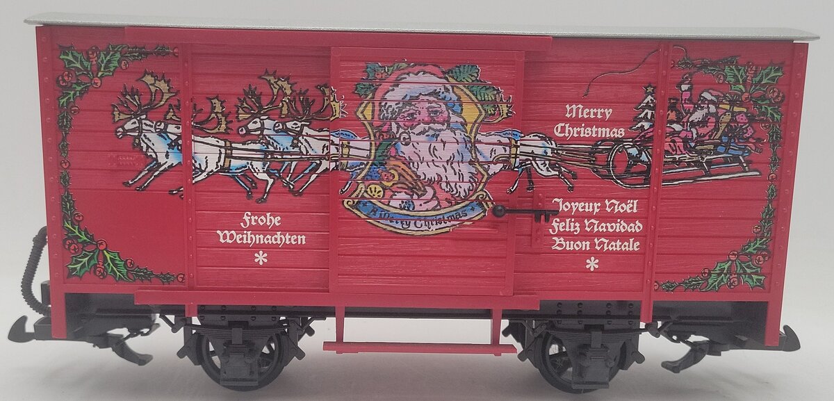 LGB 43352 G Scale Merry Christmas Sound Boxcar EX/Box