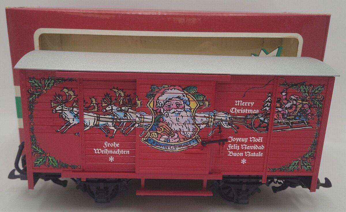 LGB 43352 G Scale Merry Christmas Sound Boxcar EX/Box