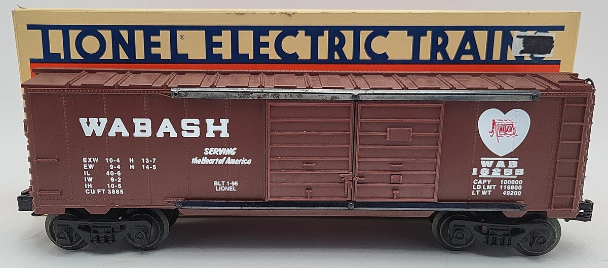 Lionel 6-16255 O Gauge Wabash Double Door Boxcar #16255 VG/Box