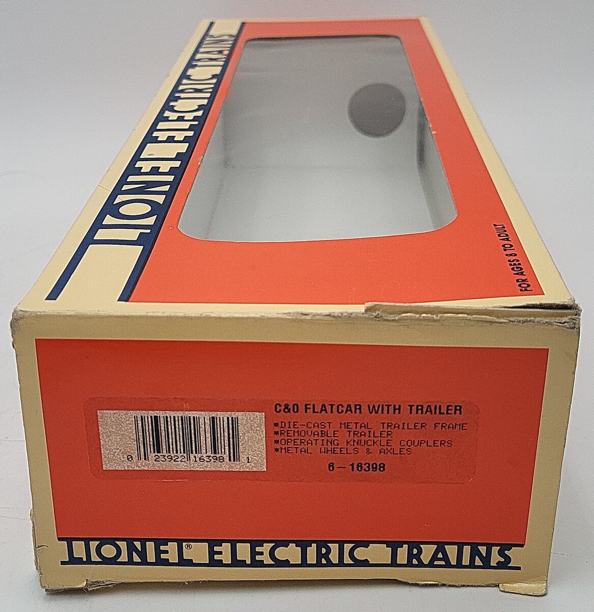 Lionel 6-16398 Chesapeake & Ohio Flatcar w/ C&O Trailer EX/Box