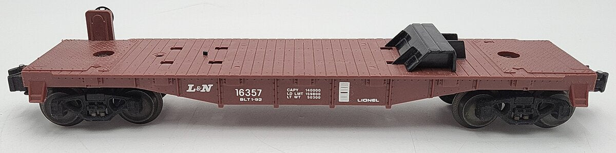 Lionel 6-16357 O Gauge Louisville and Nashville Flatcar w/Trailer VG/Box