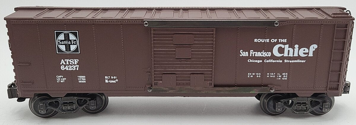 K-Line K64237 O Gauge Santa Fe Classic Boxcar #64237 VG/Box