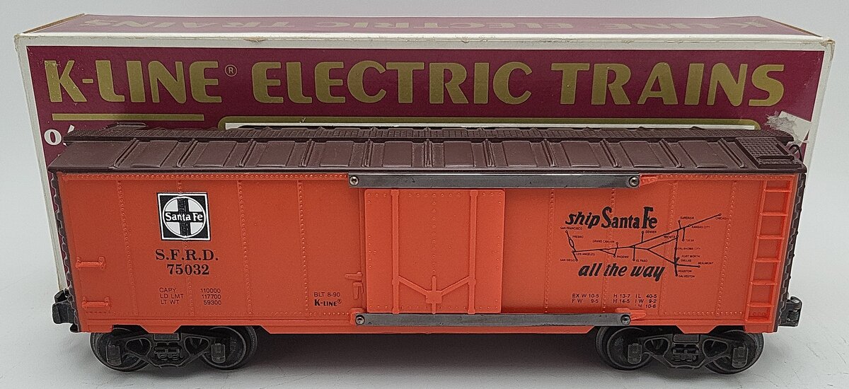 K-Line O Gauge SFRD Santa Fe Boxcar #75032 EX/Box