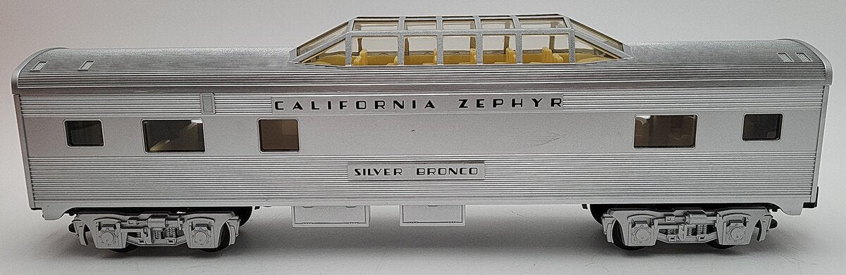 Lionel 6-25163 O Gauge California Zephyr "Silver Bronco" Vista Dome Car EX/Box