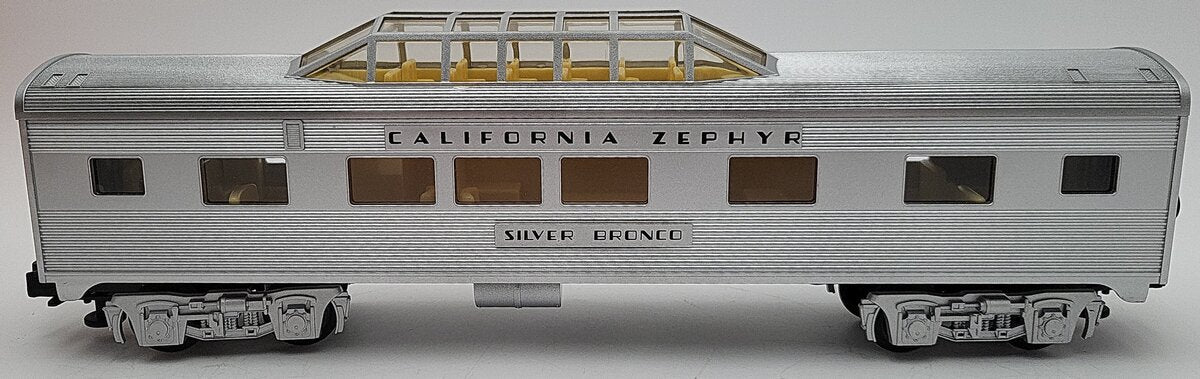 Lionel 6-25163 O Gauge California Zephyr "Silver Bronco" Vista Dome Car EX/Box