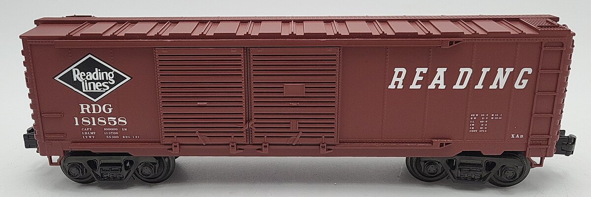 Industrial Rail 1002203 O Gauge Reading Double Door Boxcar EX/Box