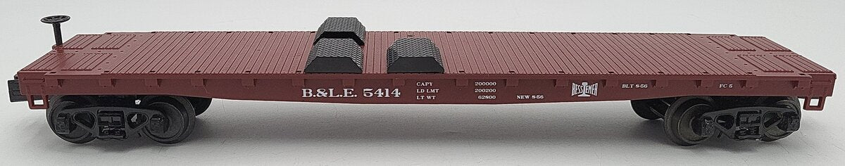 MTH 30-76537 O Bessemer & Lake Erie 50' Flat Car VG