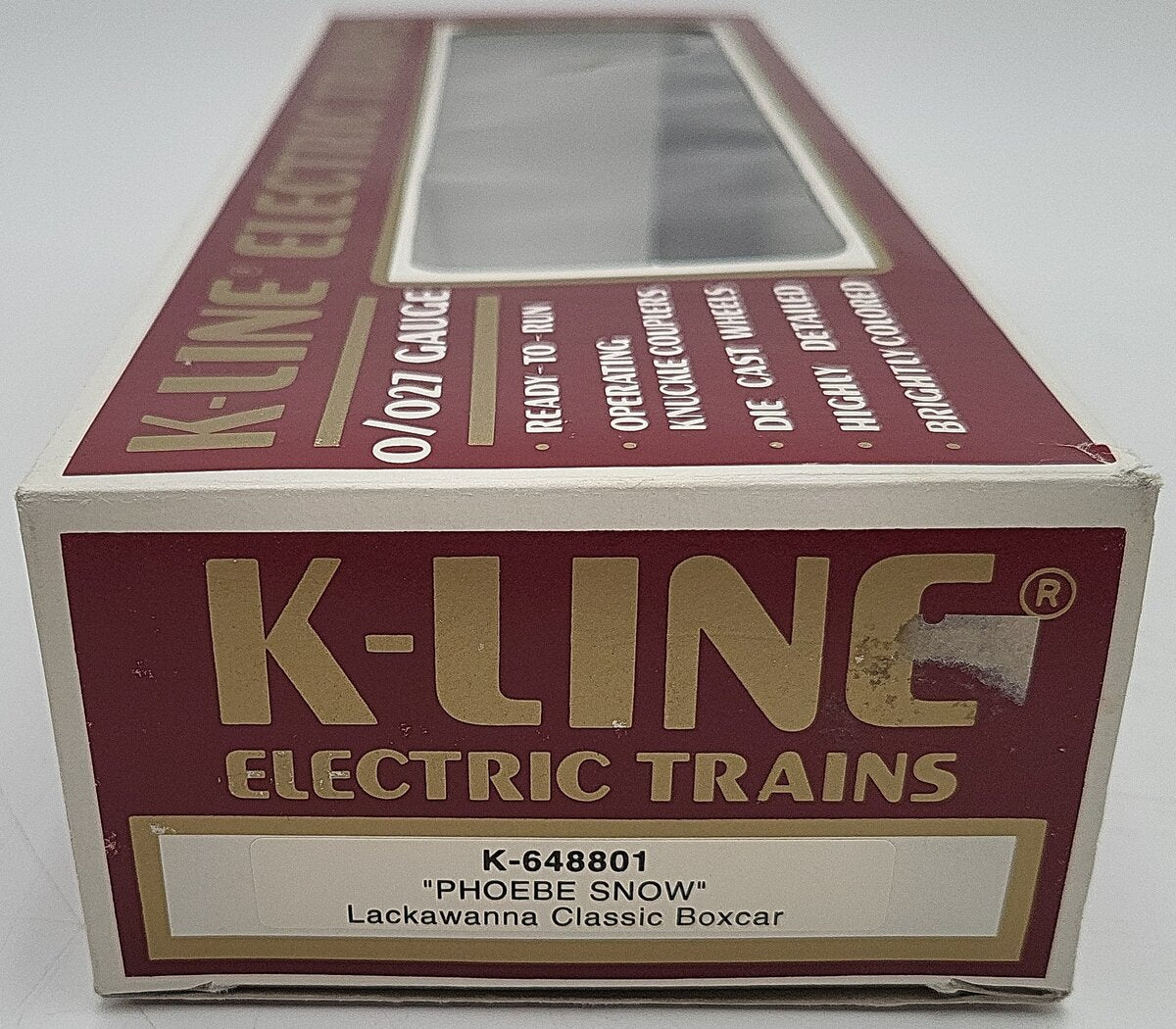 K-Line K-648801 Lackawanna Phoebe Snow Classic Boxcar VG/Box