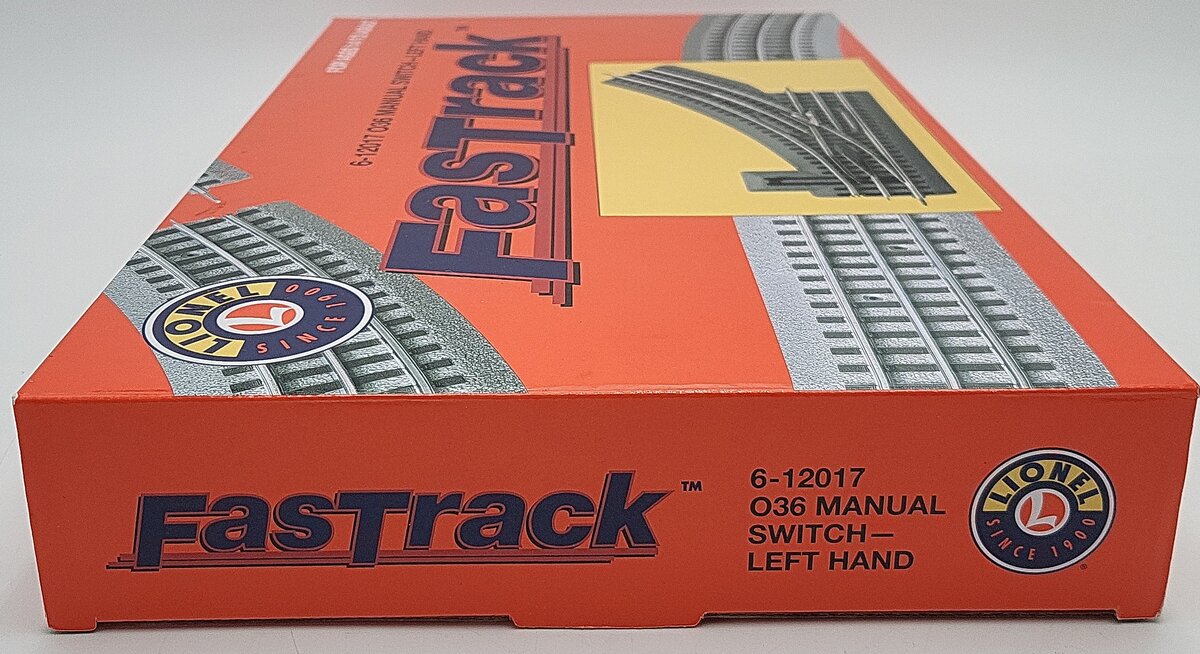 Lionel 6-12017 O36 FasTrack Left Hand Manual Switch Turnout EX/Box