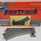 Lionel 6-12017 O36 FasTrack Left Hand Manual Switch Turnout VG/Box