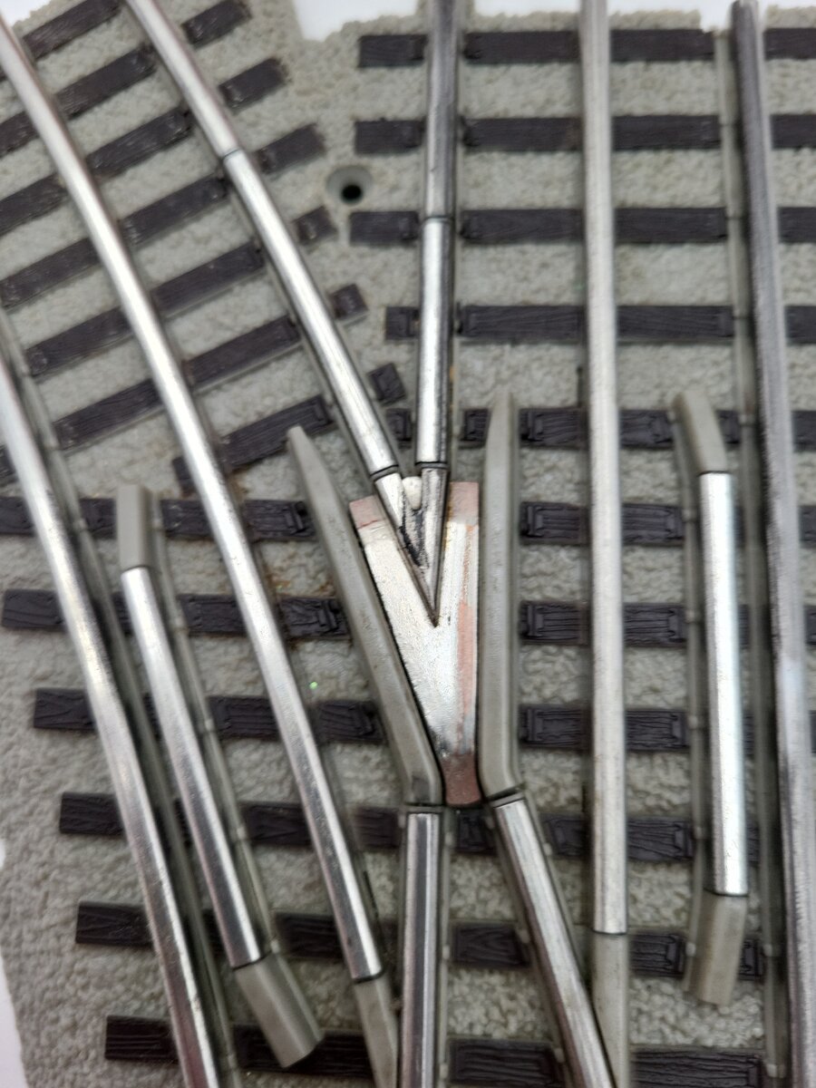 Lionel 6-12017 O36 FasTrack Left Hand Manual Switch Turnout VG/Box