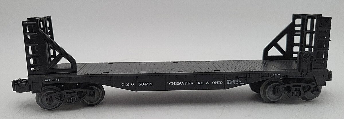 Williams 47505 O C&O 40' Flatcar w/ Bulkhead #80488 LN/Box