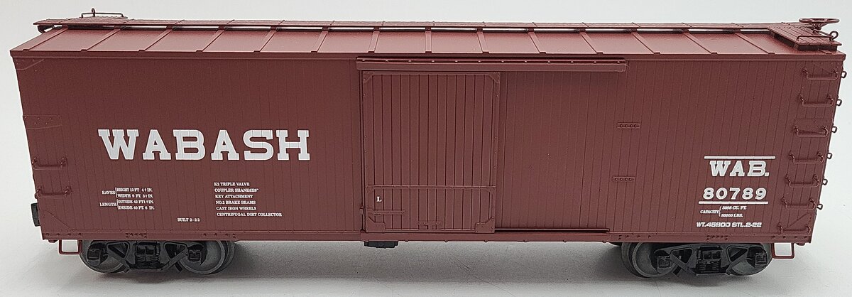 Lionel 6-83351 O Gauge Wabash Double Door Sheath Boxcar #80789 EX/Box