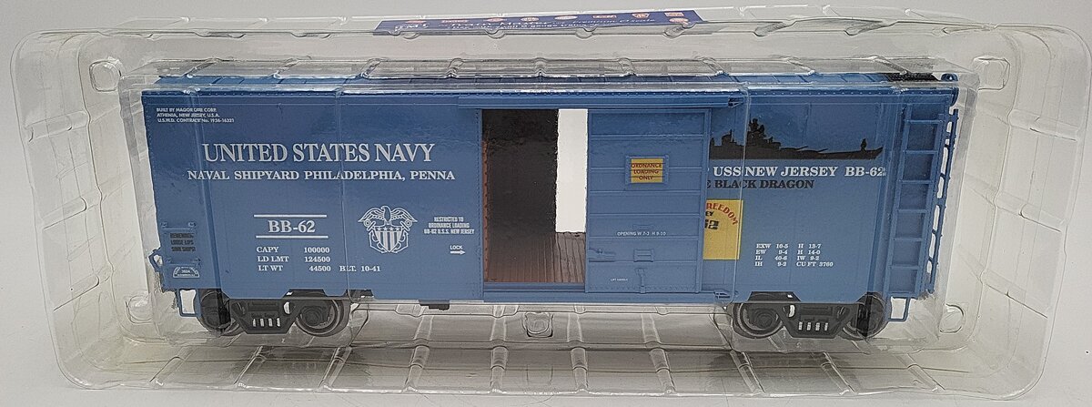 RMT 96432-5 O Gauge US Navy Battleship U.S.S. New Jersey BB-62 40' PS-1 Boxcar NIB