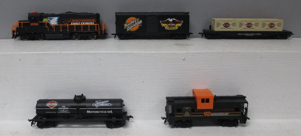 Harley Davidson HO Scale Eagle Express 90th Anniversary Electric Train Set LN/Box