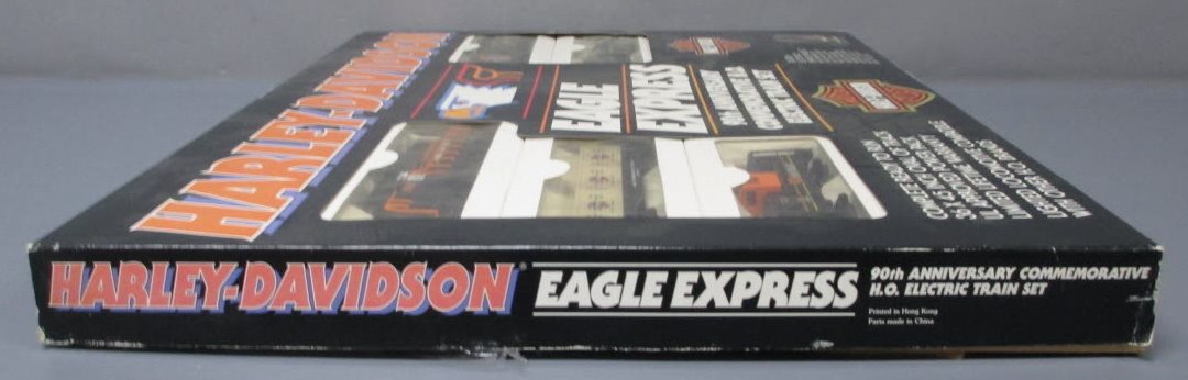 Harley Davidson HO Scale Eagle Express 90th Anniversary Electric Train Set LN/Box