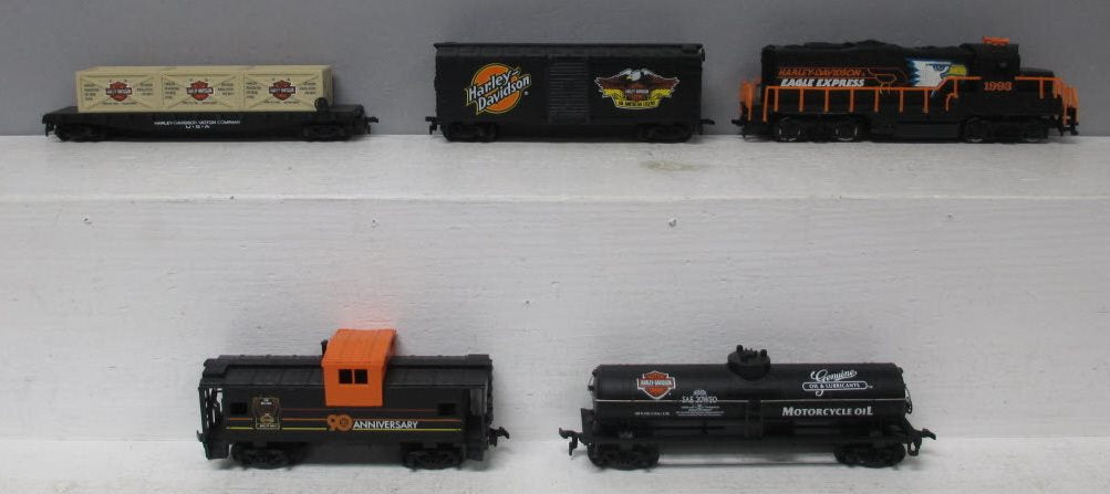 Harley Davidson HO Scale Eagle Express 90th Anniversary Electric Train Set LN/Box
